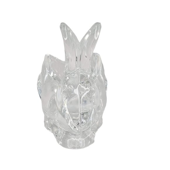Cristal d'Arques France Crystal Rabbit Bunny Candy Dish Easter - Picture 2 of 4